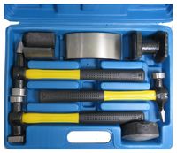 Karosserie Ausbeul Werkzeug Hammer Set 7-tlg Ausbeuleisen