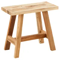 Hocker RANGUN Teak Natur Massivholz Sitzhocker Flurhocker Dekohocker