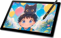 BOSTO BT-101A Přenosný grafický tablet, 10,1palcová obrazovka IPS s dotykem prstu, digitální kreslicí podložka proti odleskům, 16384 úrovní přítlaku, pero bez baterií, pasivní technologie, kompatibilní s Windows, pro kreslení, navrhování, pro děti i dospělé