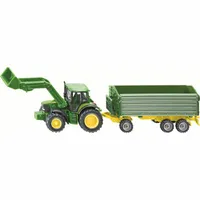 Siku 1843 John Deere s nakladačom a prívesom 1:87