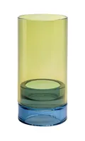Remember Glas Windlicht LYS im Color-Blocking-Design , Remember_Auswahl:Windlicht Lys - lime