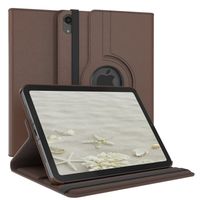 EAZY CASE Tablet Hülle kompatibel mit Apple iPad Mini 6 (2021) Hülle, 360° drehbar, Tablet Cover, Tablet Tasche, Premium Schutzhülle aus Kunstleder in Braun