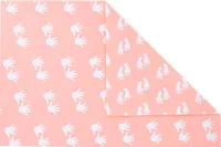 Geschenkpapier Baby Füße / Hände beidseitig 70cm x 2m Rolle rosa