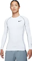 Nike Herren Pro Dri-FIT Long-Sleeve Top, White/Black/Black, XL