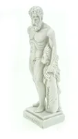 Alabaster Deko Figur Hera mit Pfau 16 cm Skulptur weiß Replik griechische  Götter