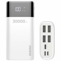DUDAO Powerbank 4X USB 30000mAh mit LCD 4A Externer Akku Tragbares Ladegerät
