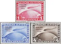 Briefmarken Deutsches Reich 1931 Mi 456-458 (kompl.Ausg.) gestempelt Flugpost Graf Zeppelin Polarfahrt