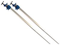 2 Stück  Fugzwinge 1200 mm aus Aluminium - U - Profil mit Schnellspannmechanismus