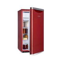 Klarstein Yummy - Kühlschrank, mit Gefrierfach, , Kühlmittel: R600a, 41 dB, 1 x Gitterboden, inkl. Tropfschale, 90 L, Gefrierfach: 8 Liter, Kühlschrank: 90 L, rot