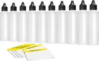 10 x 250 ml Oputec Liquid-Flaschen mit Tröpfler + 10 Beschriftungsetiketten