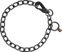 Sprenger Halskette, verstellbar - mit SPRENGER-Haken, stark - Edelstahl Rostfrei schwarz, 4 mm, 51 cm