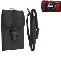 K-S-Trade Kameratasche Gürteltasche kompatibel mit Olympus TOUGH TG-6 Outdoor Gürtel Tasche für Kompaktkamera Holster Fototasche wasserabweisend