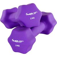 MOVIT 2er Set 2,0 kg Neopren Hantel Neoprenhanteln Gewichte Hantelset Fitness