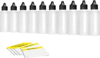 10 x 100 ml Oputec Liquid-Flaschen mit Tröpfler + 10 Beschriftungsetiketten