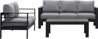 MeXo Lounge-Set Gartenmöbel setaus Aluminium, Gartenlounge Set, (Spar-Set), Sitzgruppe, Balkonmöbel, Sitzgarnitur Wetterfest für Indoor Outdoor