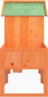vidaXL Kaninchenstall Braun 170x63x113 cm Massivholz Kiefer