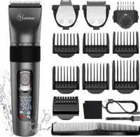 Hatteker Herren-Haarschneidemaschine Bartschneider Detailschneider Wasserdicht USB-Aufladung 3in1