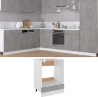 vidaXL Szafka kuchenna betonowa szara 60x46x81,5 cm materiał drewnopochodny
