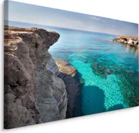 Fabelhafte Canvas LEINWAND BILDER 120x80 cm XXL Kunstdruck Meer Exotisch Felsen Küste