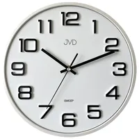 JVD HX2472.3 Wanduhr Quarz analog weiß leise ohne Ticken
