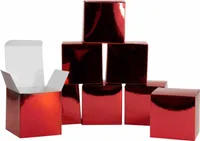 Oblique Unique 8 Pappschachteln für DIY Adventskalender Advent Kisten Boxen - rot