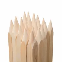 Holzpflöcke Hartholzpfähle 60cm - 25mmx25mm (25 Stk.) Angespitzt & Quadratisch | Pflanzstäbe, Holzpfähle, Beschilderung