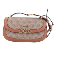 GUESS DAGAN CROSSBODY FLAP Brown