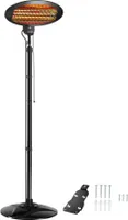 Infrarotheizstrahler Solaria Monolith 2000W höhenverstellbar - schwarz