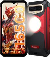 FOSSIBOT F102 Outdoor Handy 20GB+256GB/2TB, 16500mAh 120Hz 6,58"FHD+ 108MP+20MP Nachtsicht, Helio G99 Android13 Outdoor Smartphone, Rot