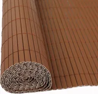PVC Sichtschutzmatte Sichtschutzzaun Sichtschutz für Zaun Balkon braun 1,0x4 m