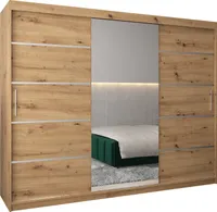 Kleiderschrank, Schiebetürenschrank Schlafzimmer, Schrank mit Spiegel VERONA 2 250 cm