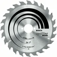 Kreissägeblatt Optiline Wood AD 190mm Z.48 WZ Bohr.30mm Schnitt-B.2,6mm