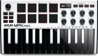 AKAI MPK Mini MK3 Ovládací klávesnice Kontrolér MIDI USB Černá, Bílá