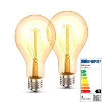 2x LED Leuchtmittel Filament Vintage Industrie Lampe E27 Retro Glühbirne ST64 4W