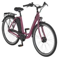 Prophete Geniesser 1.9 City E-Bike 28 Zoll - 374 Wh - Side Click Akku - Frontmotor - 7-Gang Nabenschaltung - Promax Rücktritt-Felgenbremse - Rahmenhöhe 49 cm