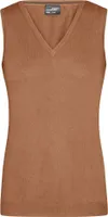 Klassischer Baumwoll-Pullunder camel, Gr. XL