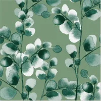 Papstar Servietten, 3-lagig 1/4-Falz 33 x 33 cm "Eucalyptus" 10 x 20 Stück