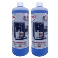 2x 1L Milchschaumreiniger Rundflasche mit Dosierhilfe Coffee&Clean by JaPeBi ECO