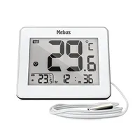 FNCF Auto LCD digitales Clip Thermometer Uhr