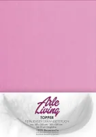 Topper Spannbettlaken rosa 180x200 - 200x200 cm 170g/m² bis 10 cm Steg Boxspring Bett 170g/m²