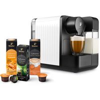 Tchibo Cafissimo "milk" Kaffeemaschine Kapselmaschine inkl. 30 Kapseln für Caffè Crema, Espresso, Kaffee und Milchspezialitäten, Weiß
