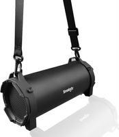 ele ELEOPTION Drahtloser Tragbarer Bluetooth-Außenlautsprecher mit Tragegurt - Schwarz