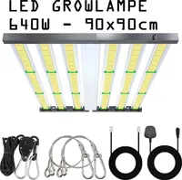 JUNG Vollspektrum LED Wachstumslampe PB640 Vollspektrum Grow Lampe 640 W Dimmbar für Growbox Set Anzuchtlampe für Pflanzen Wachstumslicht Growlampe