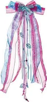 Nestler Schultütenschleife pink/hellblau ca. 23 x 50 cm