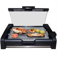 Grill imprezowy ze szklaną pokrywą Vundria | Grill stołowy | Grill | Grill elektryczny 2200W A-Ware