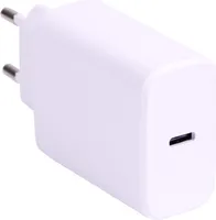 KOMA Napájecí USB-C adaptér 20W pro Apple iPhone / iPad, rychlonabíjecí, bílý