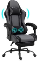 Homimaster Gaming Stuhl, Ergonomisch mit verstellbare Lendenkissen,  Kopfkissen und Armlehnen, Wippfunktion, bis zu 150 kg für 110,48 EUR inkl.  VSK #DE