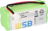 4,8V 800mAh AAA Ni-MH F2x2 Notleuchten Akkupack Kabel und Stecker