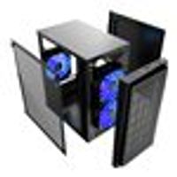 Gembird CCC-FORNAX-950B, Midi Tower, PC, Schwarz, Blau, ITX, micro ATX, ABS, Metall, SPCC, Gaming