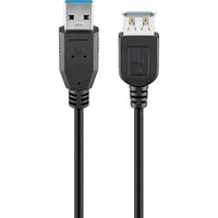 Przedłużacz USB 3.0 SuperSpeed, czarny